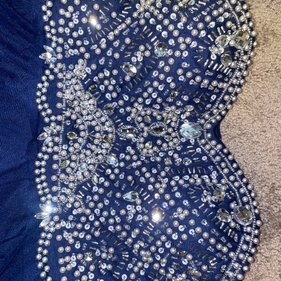 Blue Prom dress - Picture 3 of 4